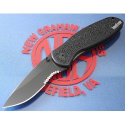 Couteau Kershaw Blur Tactical A/O Acier 14C28N Serr Manche 6061-T6 Made USA KS1670GBBLKST - Livraison Gratuite 