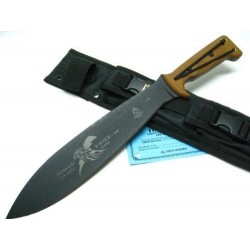 Couteau Machette TOPS Power Eagle Acier 5160 Manche Micarta Etui Nylon Made USA TPPE12 - Livraison Gratuite