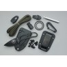 Couteau de Survie Esee Candiru Series Black Acier 1095 Made USA Etui Cordura + Kit ESCANBKIT - Livraison Gratuite