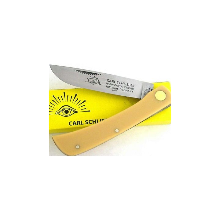 Canif Couteau German Eye Premium Germany Solingen Sodbuster Yellow Acier Carbone GE99JRY - Livraison Gratuite