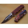 Couteau Tac Force Rescue A/O Lame Acier Inox Manche Bois Cutter/Brise Vitres TF809WD - Livraison Gratuite