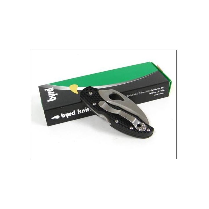 Couteau SPYDERCO BYRD HAWKBILL Black FRN HAWKBILL Serrated Acier 8Cr13Mov BY22SBK - Livraison Gratuite