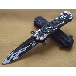 Lot de 2 Couteau Dark Side Black Dragon Lame Acier Inox Manche Aluminium DSA049SL - Livraison Gratuite
