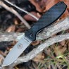 Couteau Esee Zancudo D2 Manche Carbon Fiber/G-10 Lame Acier D2 Framelock BRKR2CF - Livraison Gratuite