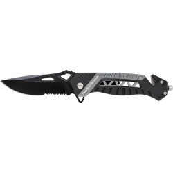 Couteau Smith&Wesson Rescue Flipper Lame Acier 8Cr13MoV Manche Alu SW608S - Livraison Gratuite