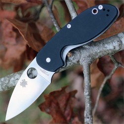 Couteau Spyderco Efficient Lame Acier 8Cr13MoV Manche G-10 SC216GP - Livraison Gratuite