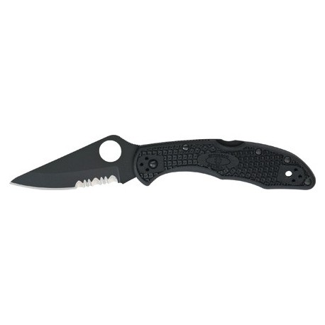 Couteau sc11psbbk Spyderco Delica 4 / All Black VG10