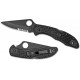 Couteau sc11psbbk Spyderco Delica 4 / All Black VG10