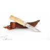 Couteau Karesuando Moose Special Lame Acier 12C27 Manche Bouleau/Renne Etui Cuir Made In Sweden KAR3507 - Livraison Gratuite