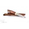 Couteau Karesuando Boar Exclusive Lame Acier 12C27 Manche Bois/Renne Etui Cuir Made In Sweden KAR3509 - Livraison Gratuite