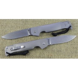 Couteau Cold Steel Pocket Bushman Lame Acier German 4116 Manche Acier 420 CS95FBZ - Livraison Gratuite