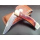 Couteau Schrade Uncle Henry Smoky Acier 7Cr17 Manche Bois Lockback Etui Cuir SCHLB5 - Livraison Gratuite