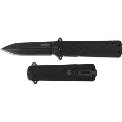 Couteau Kershaw Barstow A/O Lame Acier 8Cr13MoV Manche GFN Black Linerlock Clip KS3960 - Livraison Gratuite