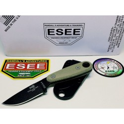 Couteau ESEE Izula II Tactical Lame Acier Carbone 1095 Manche Micarta Etui Kydex Made In USA ESIZ2TG - Livraison Gratuite