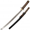 Sabre de Samourai Cold Steel Mizutori Crane Wakizashi Carbone 1095 Manche Peau de Raie Etui Bois CS88CKW - Livraison Gratuite