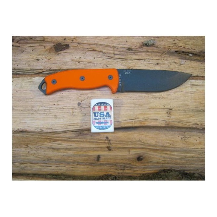 Couteau de Survie ESEE Model 5 RAT5 Orange Acier Carbone 1095 G-10 Couteaux ESEE Made In USA ES5POR - Livraison Gratuite