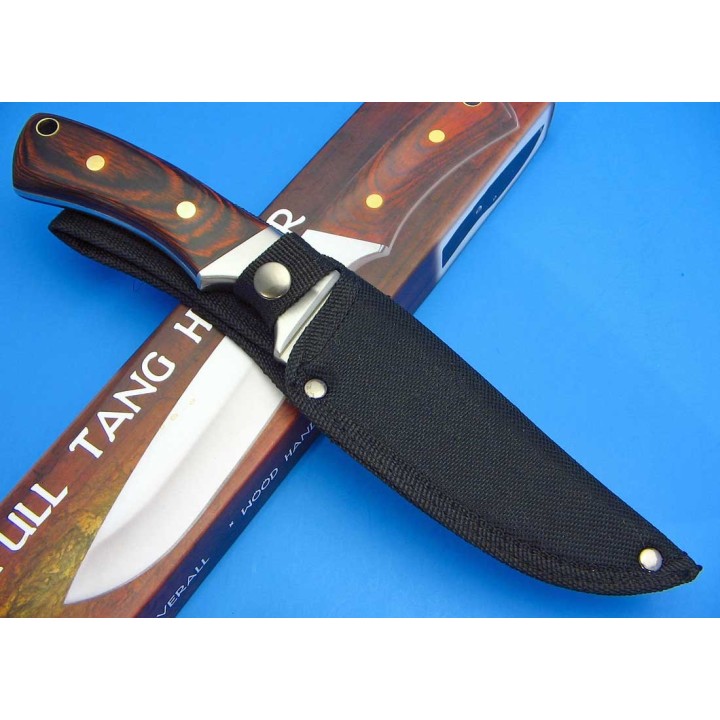 Lot de Couteaux - 3 Couteaux de Chasse Survie Rando Acier 440 Manche Bois CN210915 - Livraison Gratuite