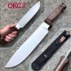 Couteau Ontario Bushcraft Woodsman Lame Acier 5160 Manche Bois Made USA ON8697 - Livraison Gratuite