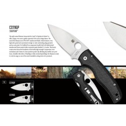 Couteau Spyderco Shaman Plain Lame Acier CPM-S30V Manche G-10 Made USA SC229GP - Livraison Gratuite