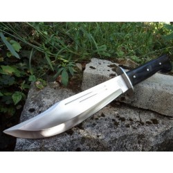 Couteau Bowie Alamo Raider Frost Lame Acier Carbone/Inox Manche Bois Etui Nylon F18418 - Livraison Gratuite