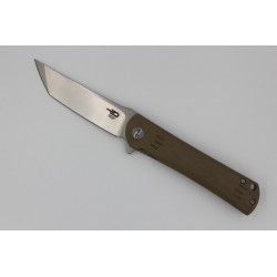 Couteau Bestech Knives Tanto Kendo Lame Acier D2 Manche Tan G-10 Linerlock BTKG06C1 - Livraison Gratuite