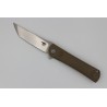 Couteau Bestech Knives Tanto Kendo Lame Acier D2 Manche Tan G-10 Linerlock BTKG06C1 - Livraison Gratuite