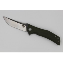 Couteau Bestech Knives Scimitar Lame Acier D2 Manche Green G-10 Linerlock BTKG05B2 - Livraison Gratuite