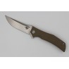 Couteau Bestech Knives Scimitar Lame Acier D2 Manche Desert Tan Linerlock BTKG05C1 - Livraison Gratuite