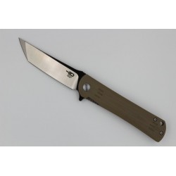 Couteau Bestech Knives Tanto Kendo Lame Acier D2 Manche Tan G-10 Linerlock BTKG06C2 - Livraison Gratuite