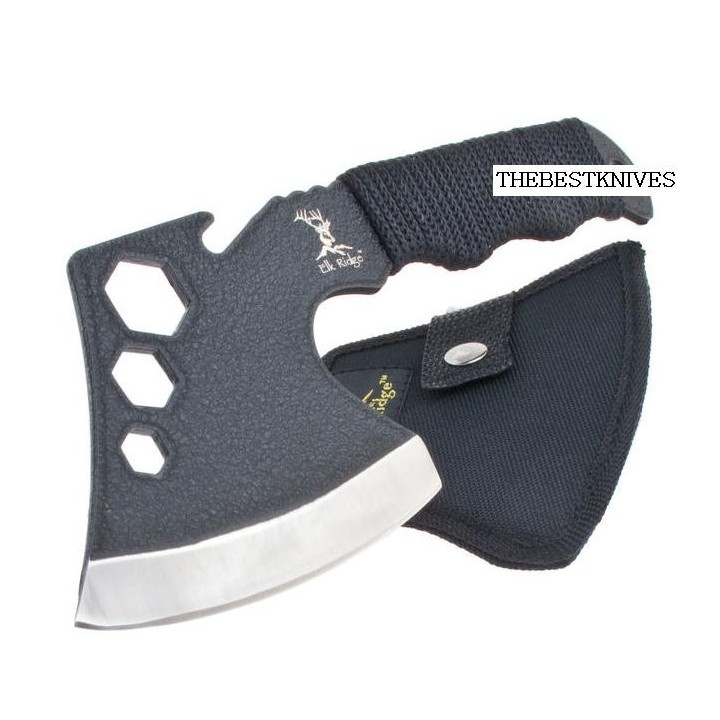 Hache Tactical Axe Tomahawk Combat Extraction Acier 440 Manche Paracorde ER272 - Livraison Gratuite