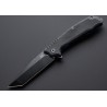 Couteau Tactical ABKT Tac Predator Blue Tanto Lame Acier D2 Manche G-10 Linerlock Pocket Clip AB026BL - Livraison Gratuite