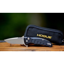 Couteau Hogue X1 Micro Black Lame Acier 154CM Manche Aluminium Button Lock Clip Made USA HO24170 - Livraison Gratuite