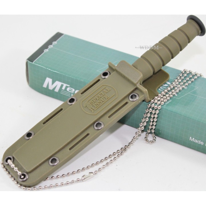 Couteau de Cou Dague Tactical Mini Kabai  MTECH Acier 440 MT632DGN - Livraison Gratuite
