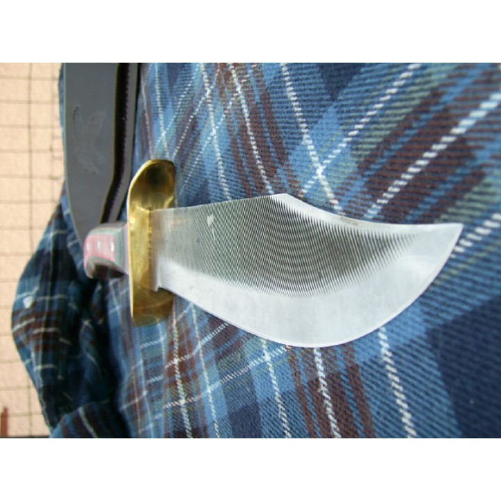 GROS COUTEAU LAME FORGEE ARTISANALE BOWIE de CHASSE SM9 - Livraison Gratuite