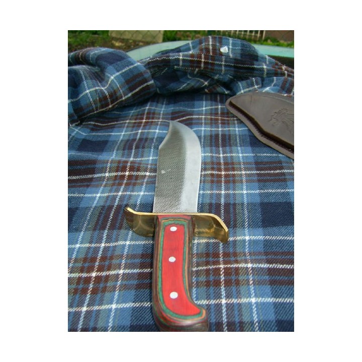 GROS COUTEAU LAME FORGEE ARTISANALE BOWIE de CHASSE SM9 - Livraison Gratuite