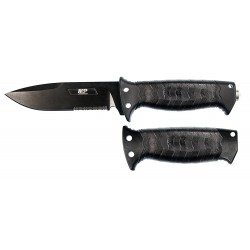 Couteau Bushcraft Survie Smith&Wesson M&P Tactical Acier 8Cr13Mov Manche GFN Etui Fibre de Nylon SW1085886 - Livraison Gratuite