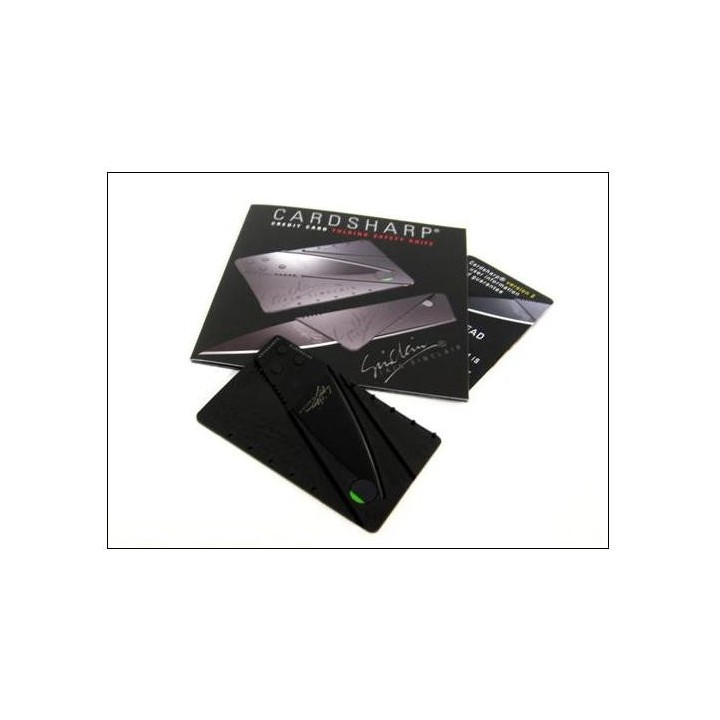 Couteau CARTE de CREDIT IAIN SINCLAIR Black CARDSHARP 2 Folding IS1B - Livraison Gratuite