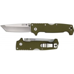 Couteau Cold Steel SR1 Tanto Lame Acier CPM-S35VN Manche OD-Green G-10 Tri-Ad Lock Clip CS62LA - Livraison Gratuite