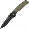 Couteau Bear OPS Swipe IV A/O Lame Acier 14C28N Manche Black/OD Green G-10 Made In USA BCA400B4B - Livraison Gratuite