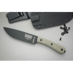 Couteau de Survie Esee Model 6 Traditional Handle Lame 1095 Manche Micarta Etui Kydex Made USA ES6HMK - Livraison Gratuite