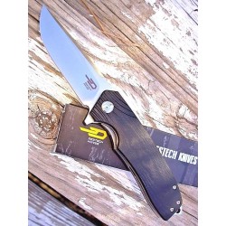 Couteau Bestech Knives Lion Lame Acier D2 Manche Black G-10 Linerlock BTKG01A - Livraison Gratuite