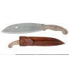 Couteau Condor Primitive Bush Mondo Acier Carbone 1075 Manche Micarta Etui Cuir Made El Salvador CTK392499 - Livraison Gratuite