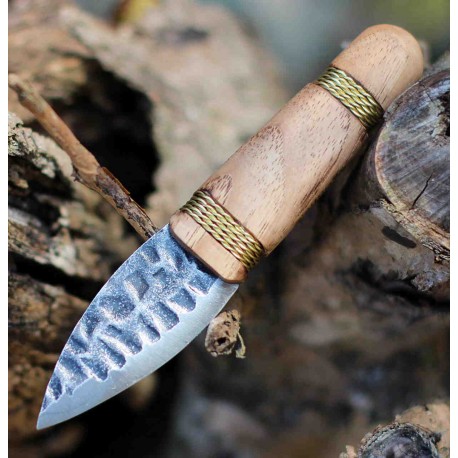 Couteau Condor Otzi Lame Acier Carbone 1095 Manche Hickory Etui Cuir Made El Salvador CTK392222 - Livraison Gratuite