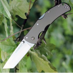 Couteau Cold Steel Code 4 Tanto Lame Acier CPM-S35VN Manche Aluminium Sécurité Tri-Ad Lock CS58PT - Livraison Gratuite