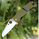 Couteau Spyderco Caribbean Sheepfoot Lame Acier LC200N Manche G-10 Yellow/Black SC217GPSF - Livraison Gratuite