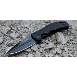 Couteau Kizlyar Bloke ZD2 Lame Acier D2 Manche G-10 Linerlock Made Russia KK0155 - Livraison Gratuite