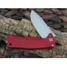 Couteau Lion Steel SR22 Red Lame Acier Sleipner Manche Aluminium Framelock Made Italy LSTSR22ARS - Livraison Gratuite