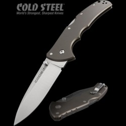 Couteau Cold Steel Code 4 Spear Point Lame Acier S35VN Manche Aluminium Tri-Ad lock CS58PS - Livraison Gratuite