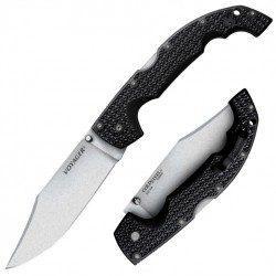 Couteau Cold Steel Voyager XL Lame Acier AUS-10 Manche Griv-Ex Tri-Ad Lock Clip CS29AXC - Livraison Gratuite