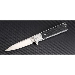 Couteau Artisan Classic Lame Acier D2 Manche G-10 Linerlock Clip ATZ1802PBKF - Livraison Gratuite